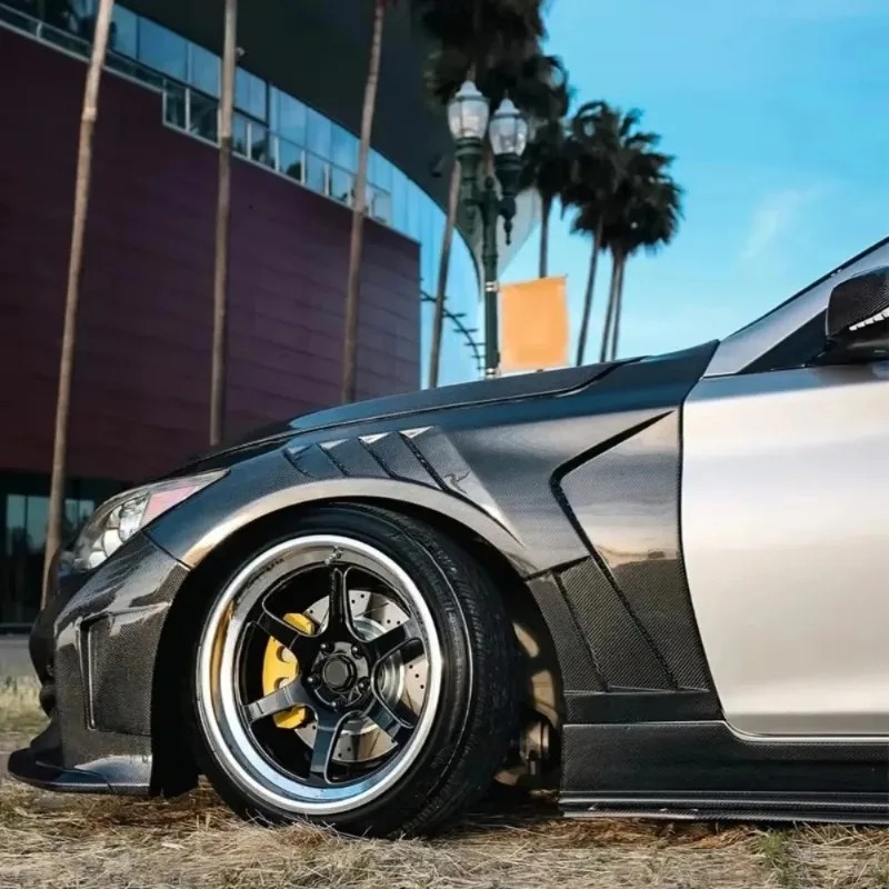 Carbon Fiber Fenders for  Q50 2014-2023 Car Front Vented Fender